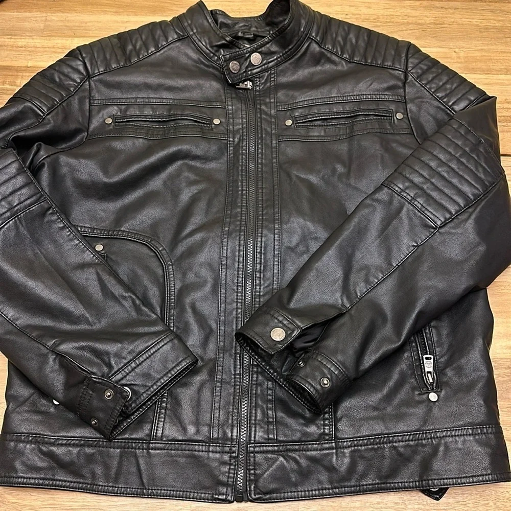 AMERICAN CULTURE faux leather jacket